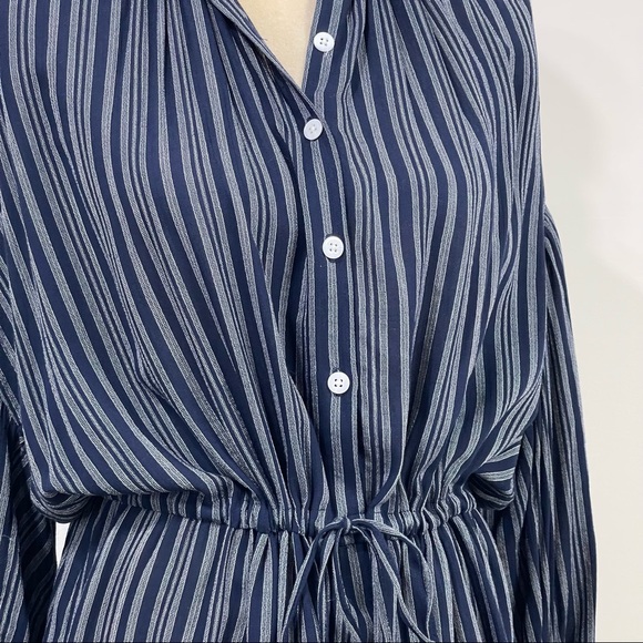 Madewell x Christy Dawn Bonnie Striped Mini Dress Size M Blue - Picture 7 of 14